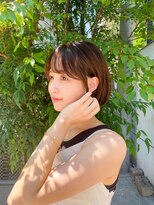 アンバー 池袋(amber)&nbsp;切りっぱなしボブ/美髪/ピンクブラウン[池袋駅]