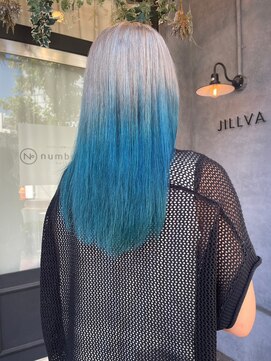 ナンバー ジルバ 立川(N° jillva) グラデーションデザインカラーハイトーンカラー立川