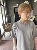 ショート×ハイトーンミルクティーカラー 【四日市】