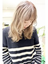 イーズ 鎌倉(e's)&nbsp;《e'sイーズ鎌倉》こなれ感◎大人ハイトーンカラー/ミルクティ