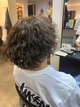 ニュイ 高槻 阪急茨木店(nui) 黒髪ボブルフネビージュ小顔ワンレンスペインカール