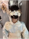 卒業式袴着付けヘアセット