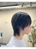 ウルフカット メンズライク　中性ウルフ　マッシュウルフ