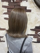 《*透明感ツヤカラー*》白髪ぼかしも叶う、大人のための透け感グレージュ＊[岩手]