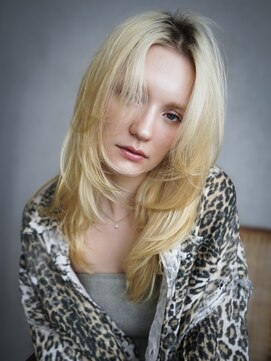 アルバム 新宿(ALBUM SHINJUKU) ロングブリーチハイトーンホワイトベージュ_F20552