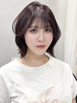 ジィルム(XELM) ハイライトカラーミルクティーベージュレイヤーカット