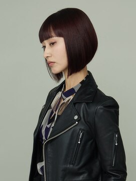 ピークアブー 原宿ハラカド(PEEK-A-BOO) くせ毛多毛ボブショート前下がりモードワイドバングかっこいい