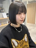 ラミエバイメルト 下北沢(lamie by melt)&nbsp;花田/ミニボブチャコールグレーオリーブグレージュ下北沢韓国