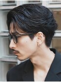 渋谷ニュアンスパーマルーズパーマ毛流れヘアメンズビジネスヘア