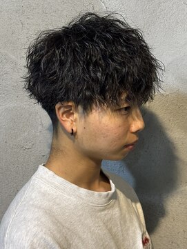 ニアウ 高崎店(Niau) MEN’S HAIR/波巻きツイストスパイラル/リバースセンターパート