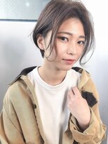 アコロン 武蔵小杉(acoron.)&nbsp;小顔前髪×ココアブラウン×大人かわいい×フリンジウェーブ 