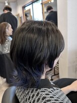 アフェクト 上大岡(affect) ミルクティーブロンド/ダークブルー/デジタルパーマ/上大岡