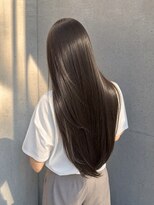 ブランド(BRAND.)&nbsp;ロングレイヤー×プレミアム縮毛矯正［レイヤーカット/顔周り］