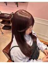 ルーチェココ(Lu'ce coco)&nbsp;ブリーチなしダブルカラー　ピンクブラウン