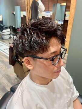 スタンドバーバー 柏(STAND BARBER) リバースセンターパート/ニュアンスパーマ/ダウンバング/柏