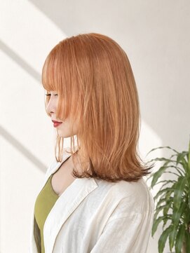 ワワ ヘアサロン 高円寺店(WAWA HAIR SALON) コットンオレンジ×エンドカラー【高円寺 未羽＊゜】
