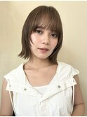 顔まわりレイヤー×外ハネボブ/くびれボブ/レイヤーボブ