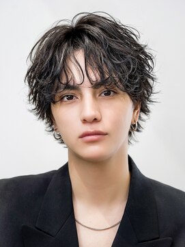 オーシャントーキョーオーバー 渋谷(OCEAN TOKYO OVER) ビジネスメンズショートリクルート七三かき上げヘアツーブロック