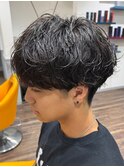 緩めシャドウパーマ