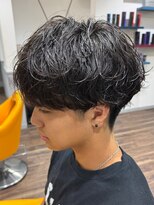 ラパンセブランメンズ 蟹江(LA PENSEE BRUN MEN'S)&nbsp;緩めシャドウパーマ