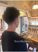 スパイキーショート/舞鶴美容室/メンズパーマ/メンズカット