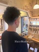 ヘアメイク リヴ(Hair Make Liv)&nbsp;スパイキーショート/舞鶴美容室/メンズパーマ/メンズカット