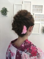 ヘアーアンドネイルフォレスト(Hair&Nail FOREST.) 涼やか可愛い浴衣とヘアセット