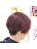 美容室 アネックス(ANNEX)&nbsp;カラーチェンジ　ピンクパープルで透明感カラー(THROWカラー)