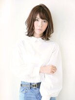 ナオシ トレス 富雄店(nao*c tres)&nbsp;【nao*c 北大和店】マロンベージュカラーゆるふわミディアムヘア