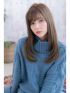 ヘアアンドビューティー ミック(Hair & Beauty miq) シースルーバングで目力強調＊暗めカラー大人ワンカールb