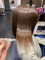 アルコイリスバイドールヘアー(ARCOIRIS by Dollhair)&nbsp;ダークアッシュストカール暖色系カラーグラボブ都島髪質改善大阪