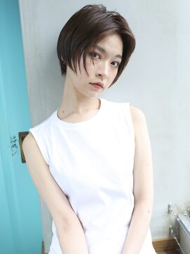 バース(BIRTH) 天神【BIRTH】前髪なしショート×マロンベージュ　3