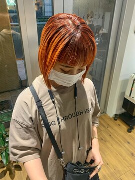 アルカナ 明治神宮前原宿(ARCANA) オレンジカラー　オレンジベージュ　オレンジグラデーション