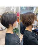 絶壁解消×イルミナカラー×ひし形くびれショート永田