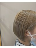 ミニボブ耳かけショートボブイルミナカラー20代30代40代