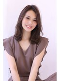 外はねくびれ大人ミディアムヘア♪
