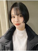 リップラインのショートボブ