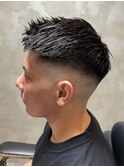 ベリーショート　フェードカット　メンズ　10代/20代