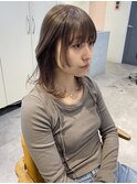 ミルクティーグレージュ　/ ブリーチ1回カラー