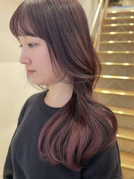 バイオレット 表参道店(Violet) ピンクベージュレイヤーロング