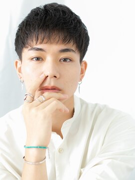 モッズヘア メン 南越谷南口店(mod's hair men) アッシュブラック刈り上げツーブロックマニッシュb　リクルート