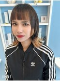 #ブリーチのみ#韓国風バング