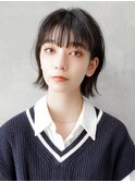 【GEEKS渋谷】暗髪/グレイアッシュ/外ハネボブ/20代30代/秋ヘア