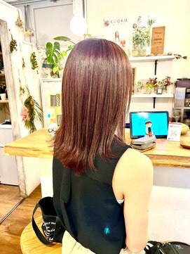 クッキー ヘアーアンドメイク(COOKIE Hair&Make) 【COOKIE】チョコレートブラウン × セミロング