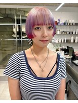 ダブ アオヤマ(DaB AOYAMA)&nbsp;グラデーションカラー　裾カラー　ミニボブ　前上がりボブ