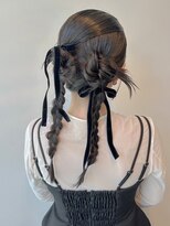 ニモ(NIMO.)&nbsp;カチモリヘアタイトアレンジリボンアレンジ韓国風アレンジ