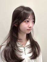 ユニコ(unico)&nbsp;韓国風/レイヤー/小顔/前髪カット/髪質改善/グレージュ/透明感