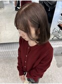 黒髪/ボブルフ/ネビージュ/小顔/ワンレン/梅田/髪質改善/前髪