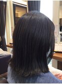 20代30代40代50代☆大人可愛いこなれ黒髪外はねミディアム