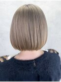 ミディアムボブショート顔周りレイヤーくびれミディ_ba544531